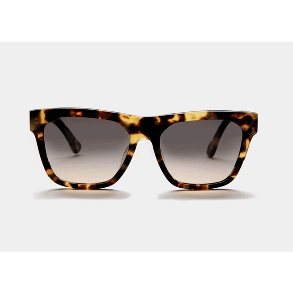 Yunizon Carezz Narrow Sunglasses & Case Vintage Style Glasses Tortoise shell - Picture 3 of 6